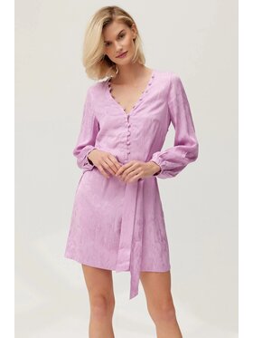 Lunedi Lunedi Sukienka codzienna maxi Fioletowy Regular Fit