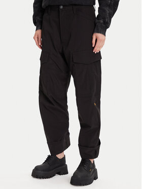 G-Star Raw G-Star Raw Hlače Cargo 3D D27022-D909 Crna Boyfriend Fit