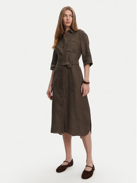 Max Mara Max Mara Sukienka koszulowa Salute 2516221028 Zielony Regular Fit