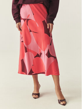 TATUUM TATUUM Maxi sukňa LILA Červená Close Fit