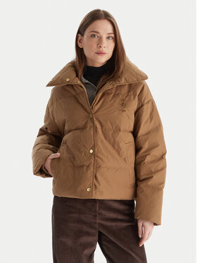 Tommy Hilfiger Tommy Hilfiger Пухено яке WW0WW47294 Бежов Relaxed Fit