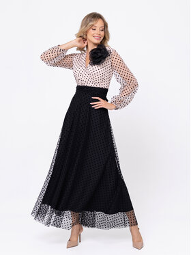 LIDIA KALITA LIDIA KALITA Sukienka wieczorowa Corsica Czarny Flare Fit