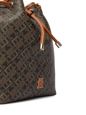 Tommy Hilfiger Tommy Hilfiger Дамска чанта Th Monoplay Bucket Le AW0AW18847 Черен