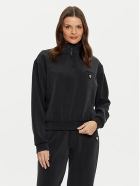 Guess Guess Bluză V5RQ10 KCAY2 Negru Regular Fit
