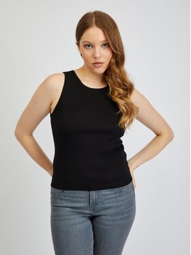Orsay Orsay Tank top 507498660000__S Czarny Slim Fit