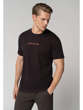 Volcano Volcano T-Shirt T-FIT Fioletowy Regular Fit