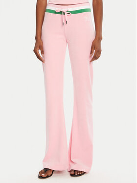 Juicy Couture Juicy Couture Donji dio trenerke Velour JCWBJ225352 Ružičasta Regular Fit