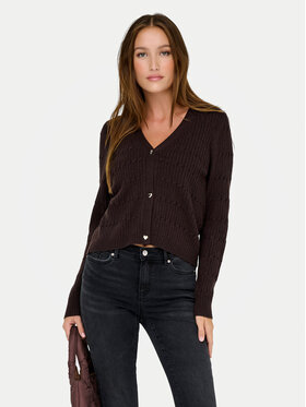 ONLY ONLY Strickjacke Katia 15310902 Braun Regular Fit