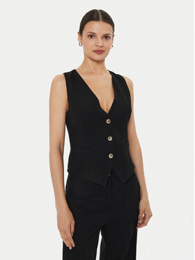 ViCOLO ViCOLO Kamizelka TB1569 Czarny Regular Fit