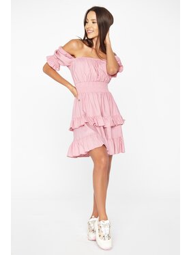 MANDRAGORA MANDRAGORA Sukienka letnia lolipop Różowy Modern Relaxed Fit