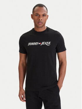Tommy Jeans Tommy Jeans Тишърт DM0DM22548 Черен Regular Fit