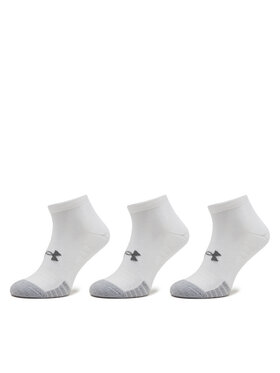 Under Armour Set 3 Parov Unisex Nizkih Nogavic Heatgear Lo Cut Sock 1346753-100 Bela