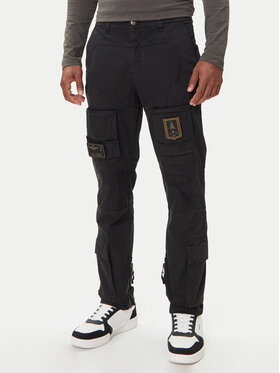 Aeronautica Militare Aeronautica Militare Pantaloni din material 252PA1387UCT0149 Negru Regular Fit