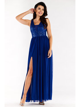 Awama Awama Abito da sera A486 Blu Basic Fit