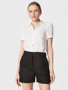 NAF NAF NAF NAF Jumpsuit Natte THND19A Weiß Regular Fit