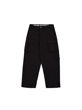 Alpha Industries Alpha Industries Spodnie cargo Ripstop Patchwork Pant Czarny Relaxed Fit