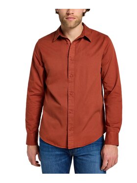 Lee Lee Koszula 112355741 Czerwony Regular Fit