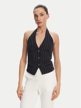 Fracomina Fracomina Prsluk za odijelo FR25SJ5002W761D4 Tamnoplava Slim Fit