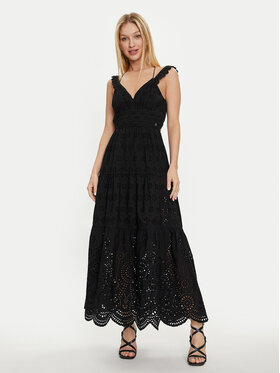 Guess Guess Rochie de vară Sl Palma Long W4GK46 WG571 Negru Regular Fit