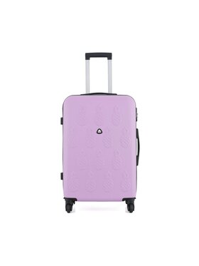 Semi Line Semi Line Vidutinio Dydžio Kietas Lagaminas T5572-4 Violetinė
