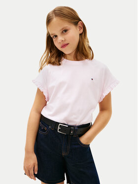 Tommy Hilfiger Tommy Hilfiger T-Shirt Essential KG0KG08970 Světle růžová Relaxed Fit