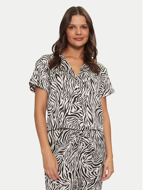 Hunkemöller Hunkemöller Μπλούζα πιτζάμας Peppers 206526 Μαύρο Regular Fit