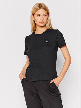 Tommy Jeans Tommy Jeans T-Shirt Tjw Jersey DW0DW09198 Czarny Regular Fit