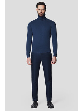 Lancerto Lancerto Spodnie materiałowe Umberto SP131224000001 Granatowy Slim Fit