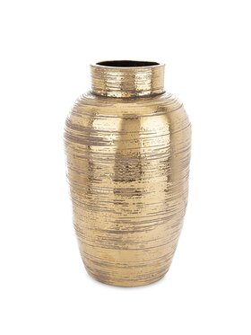 MIAhome MIAhome Wazon ceramiczny złoty, postarzany 38x22x22 cm JULIANO Złoty