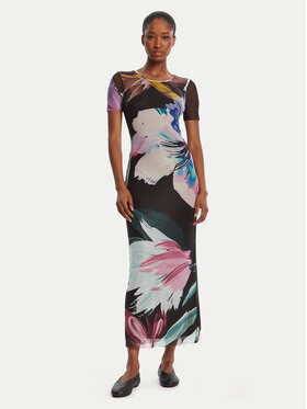 Desigual Desigual Každodenní šaty Bernadette 25WWVK19 Barevná Slim Fit