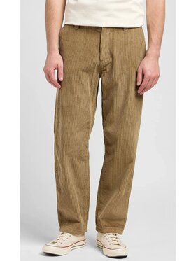 Lee Lee Chinosy Loose Workwear Chino Brązowy Chino Fit
