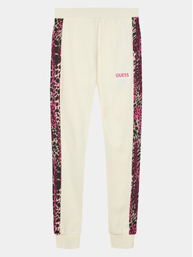 Guess Guess Pantalon jogging J3BQ18 KAX73 Écru Regular Fit