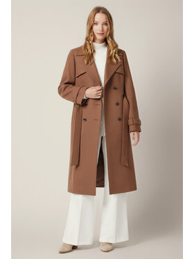 Lancerto Lancerto Płaszcz Mistelle PC073225000010 Brązowy Regular Fit