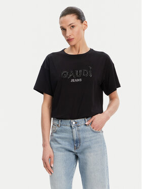 Gaudi Gaudi Тишърт 511BD64030 Черен Regular Fit