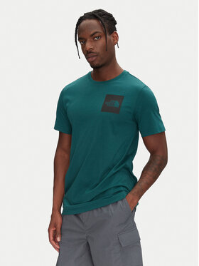 The North Face The North Face T-Shirt SS Fine NF0A8A6M Zielony Regular Fit