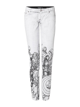 PHILIPP PLEIN PHILIPP PLEIN Džínsy 30800 Biela Slim Fit