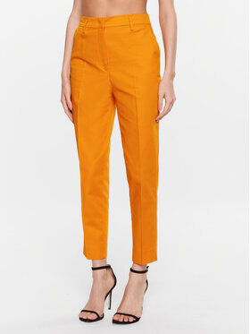 Sisley Sisley Чино панталони 4IULLF00V Оранжев Regular Fit