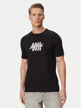 BOSS BOSS Tricou Bass 50561850 Negru Regular Fit