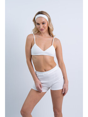 Nudyess Nudyess Biustonosz top Gaia z prązka Écru Fitted Fit