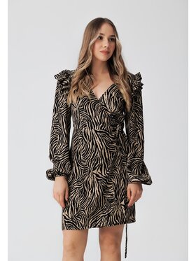 LAURELLA LAURELLA Každodenné šaty 4TU001 Čierna Regular Fit