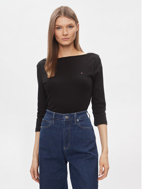 Tommy Hilfiger Tommy Hilfiger Blusa New Cody WW0WW40589 Nero Slim Fit