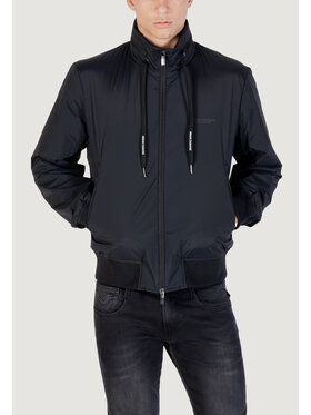 Armani Exchange Armani Exchange Giacca di pelle BLOUSON JACKET Nero Casual Fit