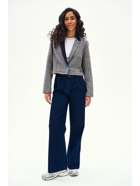 NAOKO NAOKO Marynarka Unwritten Szary Regular Fit
