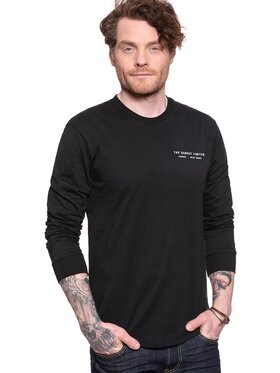 Lee Lee T-Shirt LS GRAPHIC CREW Czarny Regular Fit