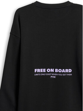 4F 4F Bluza FOB Czarny Loose Fit