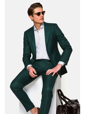 Lancerto Lancerto Garnitur Lugano Zielony Regular Fit