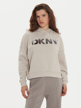 DKNY DKNY Džemperis ar kapuci DP4T1031 Bēšs Regular Fit