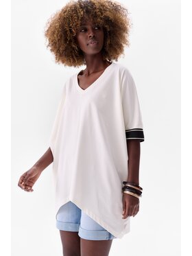 blue shadow blue shadow Bluzka Janie Écru Regular Fit