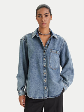 Patrizia Pepe Patrizia Pepe Jeans srajca 8C0833/D108-CB05 Modra Regular Fit