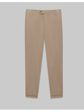 Borgio Borgio Spodnie garniturowe PROSSEDI Kremowy Slim Fit